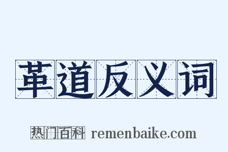 革道反义词是什么意思的图片